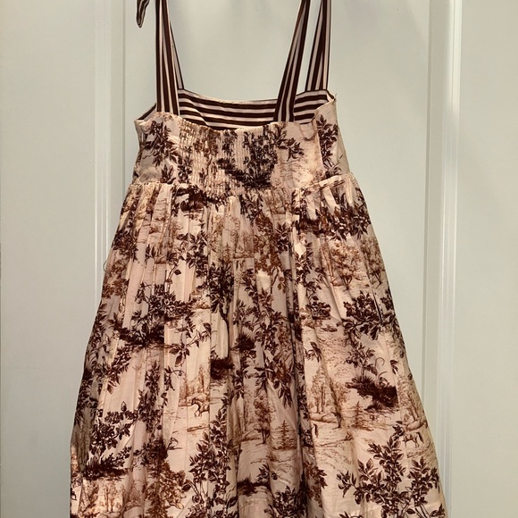 Anthropologie Brown Spaghetti Strap Mini Sundress for Weddings - Picture 2 of 6